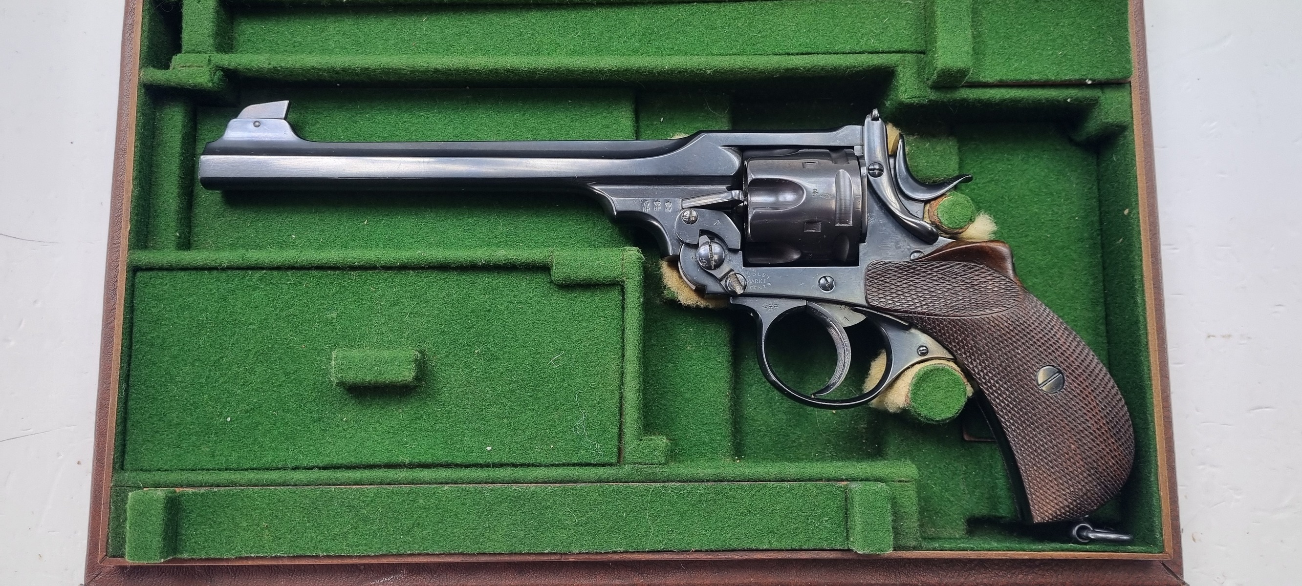 .455 Very Rare Webley Mk1 with 8 Inch Barrel and .22LR Adaptor ...