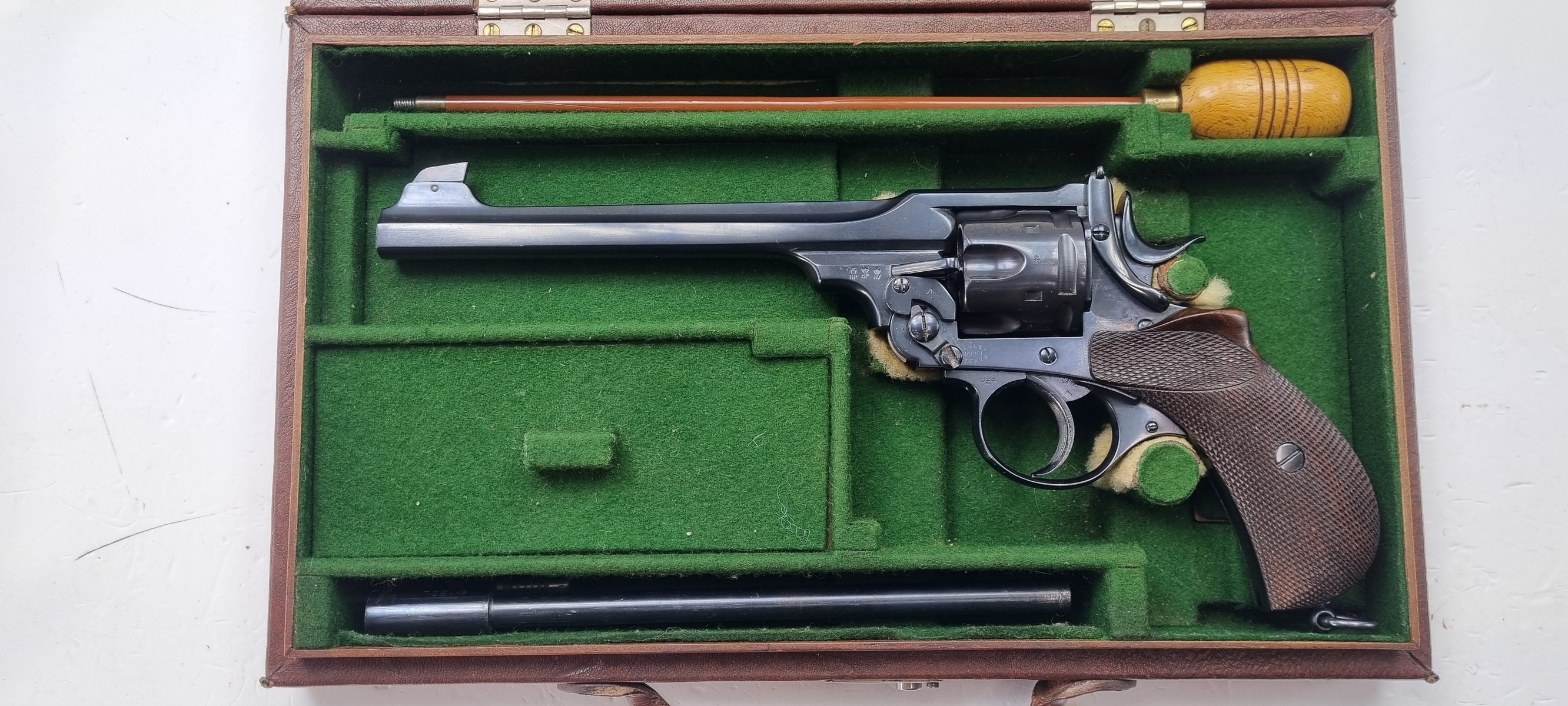 .455 Very Rare Webley Mk1 with 8 Inch Barrel and .22LR Adaptor ...